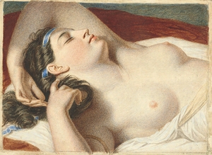 Study for Ariadne Asleep on the Island of Naxos [1809–10] by John Vanderlyn [1775–1852]